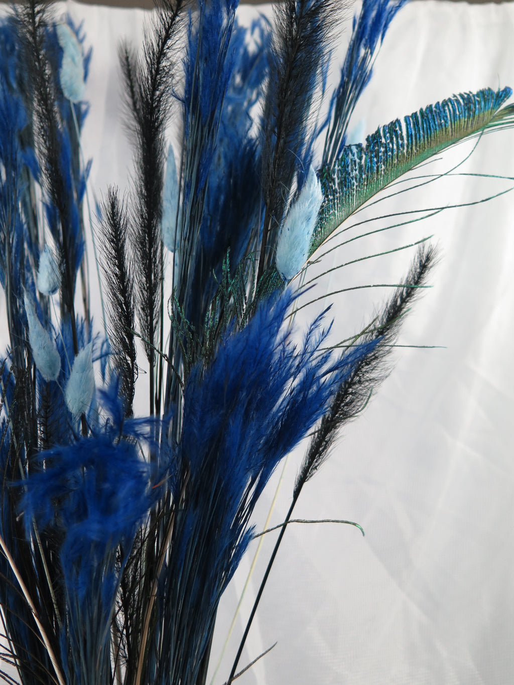 Midnight Azure Pampas Arrangement