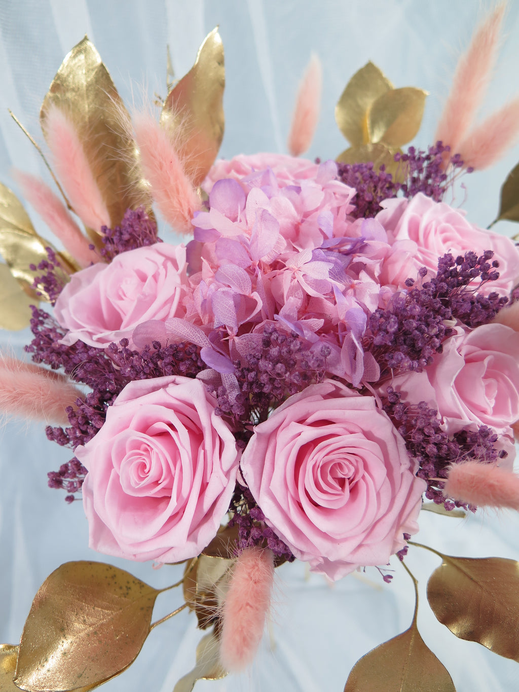 Blush Gold Luxe Rose Bouquet