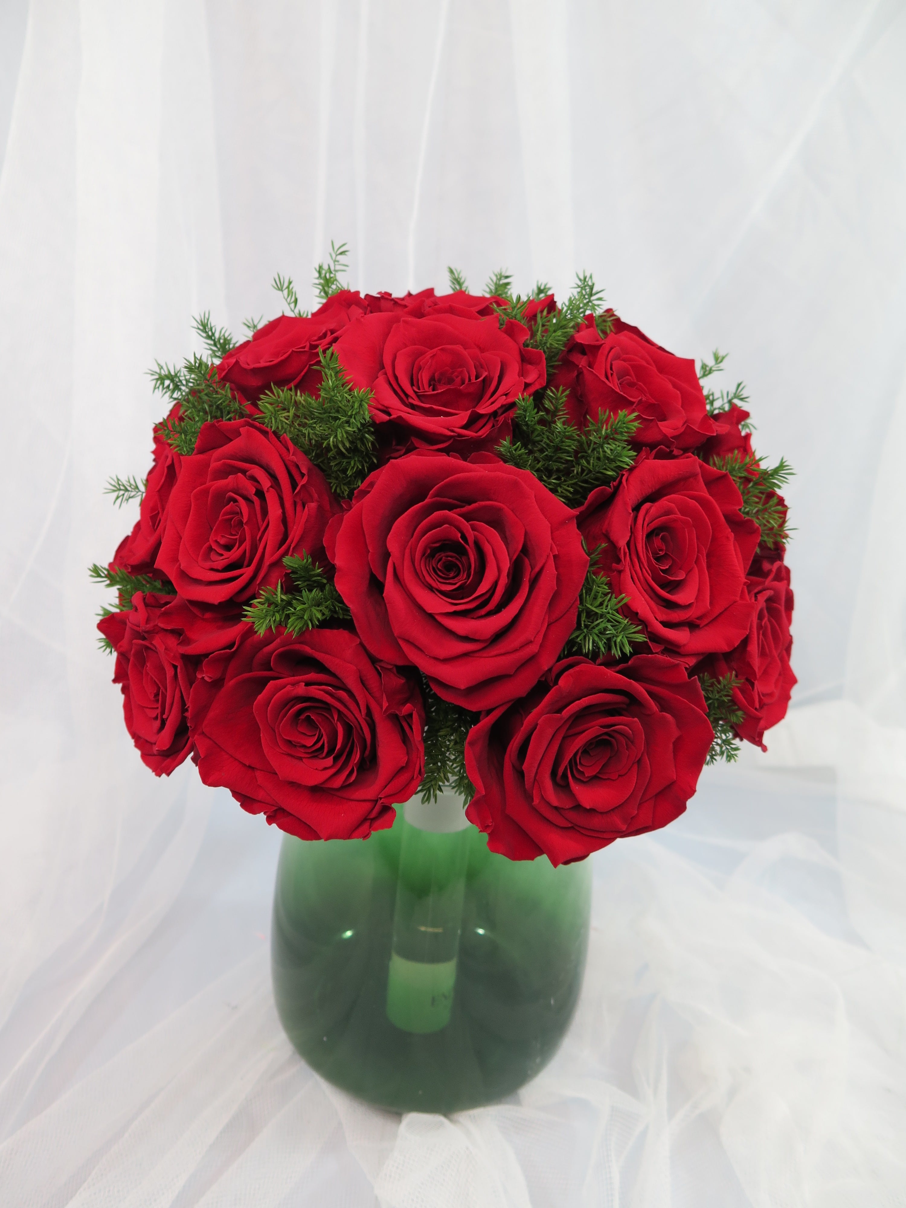 Classic Red Rose Dome