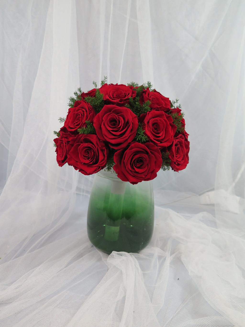 Classic Red Rose Dome