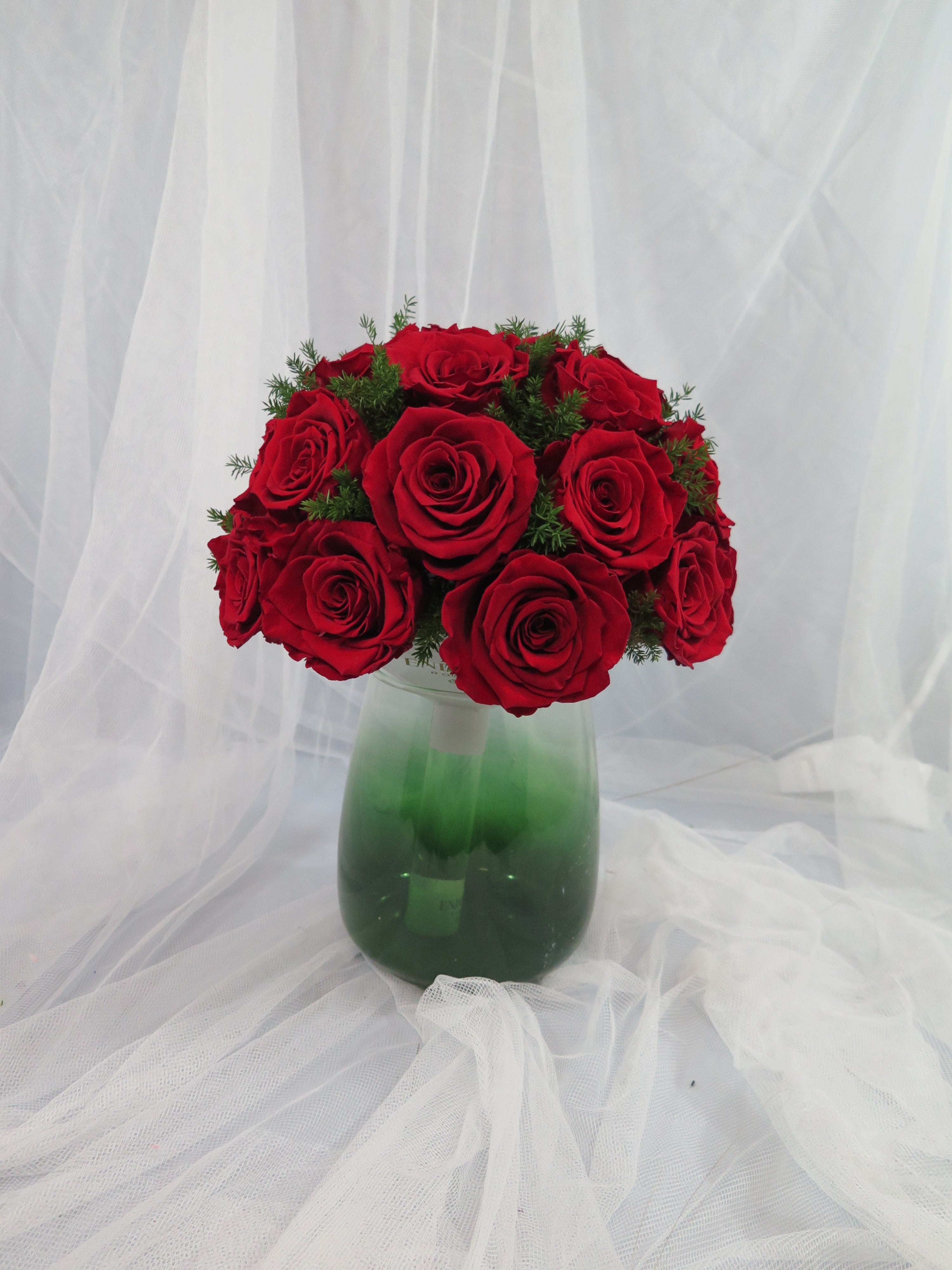 Classic Red Rose Dome